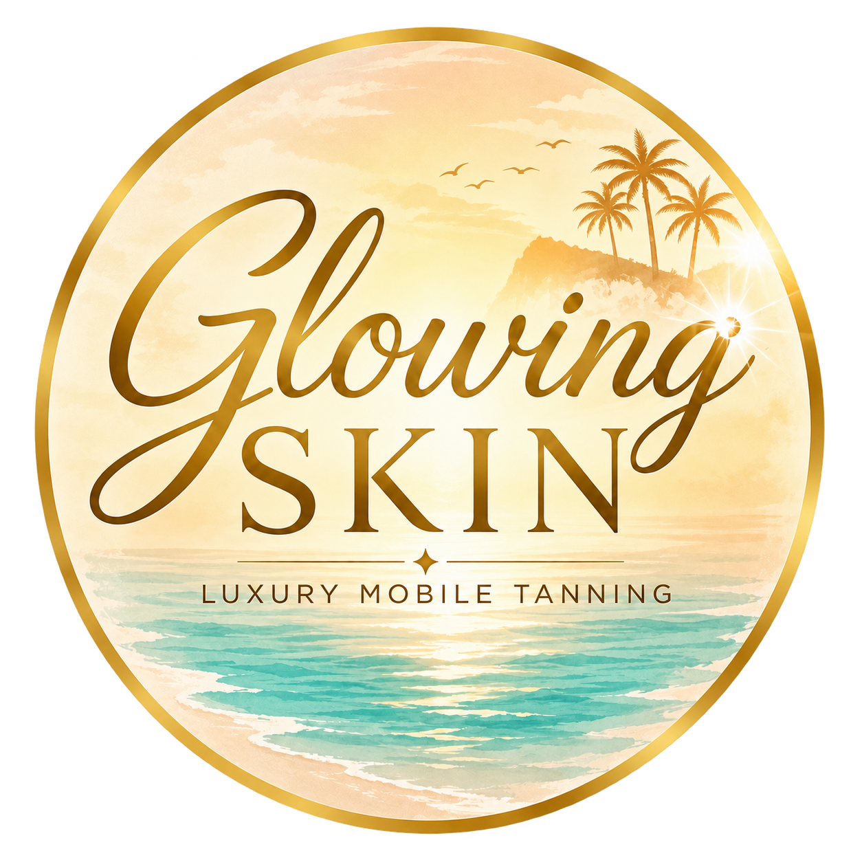 Glowing Skin Mobile Spray Tanning | Orlando Luxury Spray Tans Logo